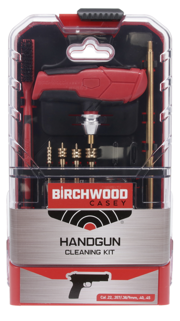 Birchwood Casey 16-Piece Handgun Cleaning Kit Multi-Caliber - Black/Red — view 2