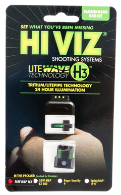 Hiviz LiteWave H3 Sight Set S&W M&P 9EZ Tritium/Fiber Optic — view 2