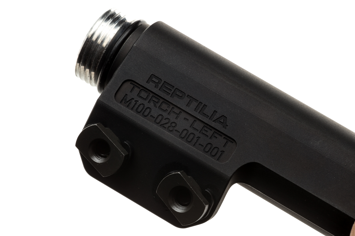 Reptilia Torch 6V/18650 M-LOK Light Body Left Side - Black Anodized — view 2