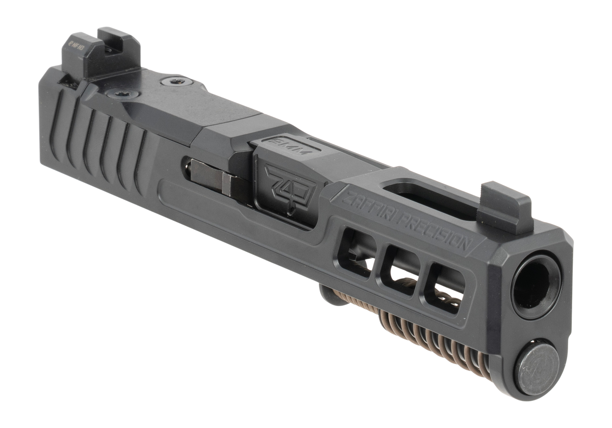Zaffiri Precision ZPS.3 Slide Fits Glock 43X 9mm Black Cerakote RMR Optic Cut Top Ported - Co-Witness Sights — view 2