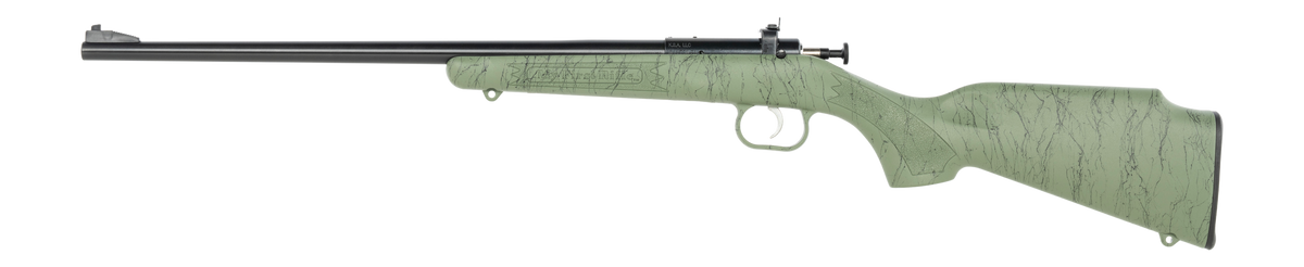Crickett KSA2342 My First Rifle Gen2 22 LR 16.13" 1-Rd Bolt Action Rifle - Green/Black Webbing Synthetic Stock — view 2