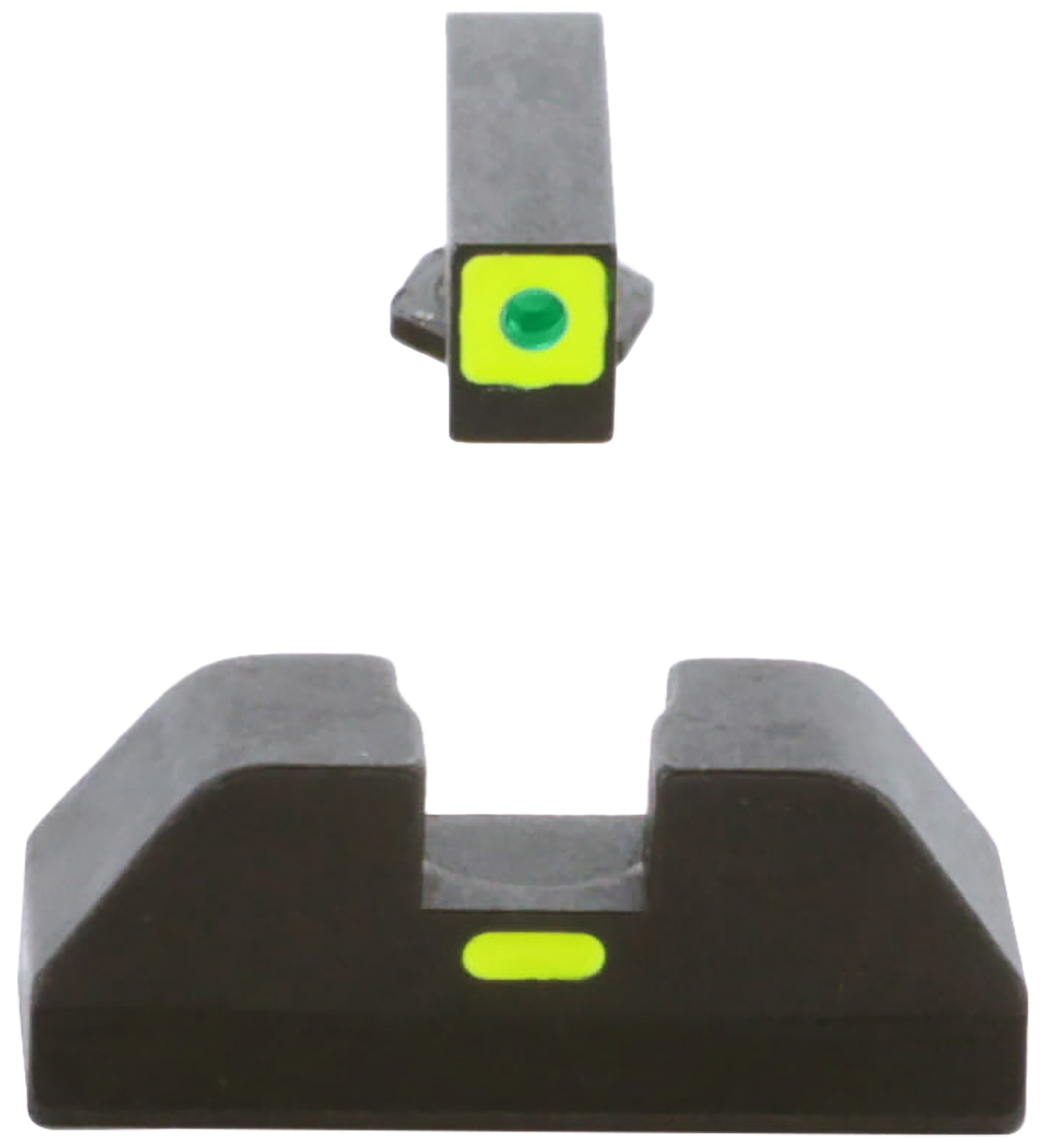 Ameriglo GL605 CAP Sight Set for Glock 42/43/43X/48 - Green Tritium LumiGreen Outline Front / LumiGreen Bar Rear — view 2