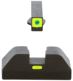 Ameriglo GL605 CAP Sight Set for Glock 42/43/43X/48 - Green Tritium LumiGreen Outline Front / LumiGreen Bar Rear — view 2