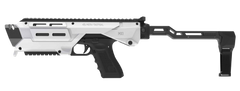 Meta Tactical MX-1 Glock Conversion Kit with Folding Stabilizer - White — view 2