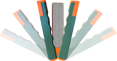 Accusharp 077C Diamond Paddle Sharpener Folding Coarse/Fine Gray/Orange Handle — view 2