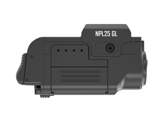 Nitecore NPL25 GL 900-Lumen USB Rechargeable Pistol Weapon Light w/ Green Laser - Glock 43X MOS/48 MOS — view 2