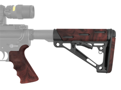 Hogue 15456 OverMolded AR-15/M16 Buttstock & Pistol Grip Kit - Red Lava — view 2