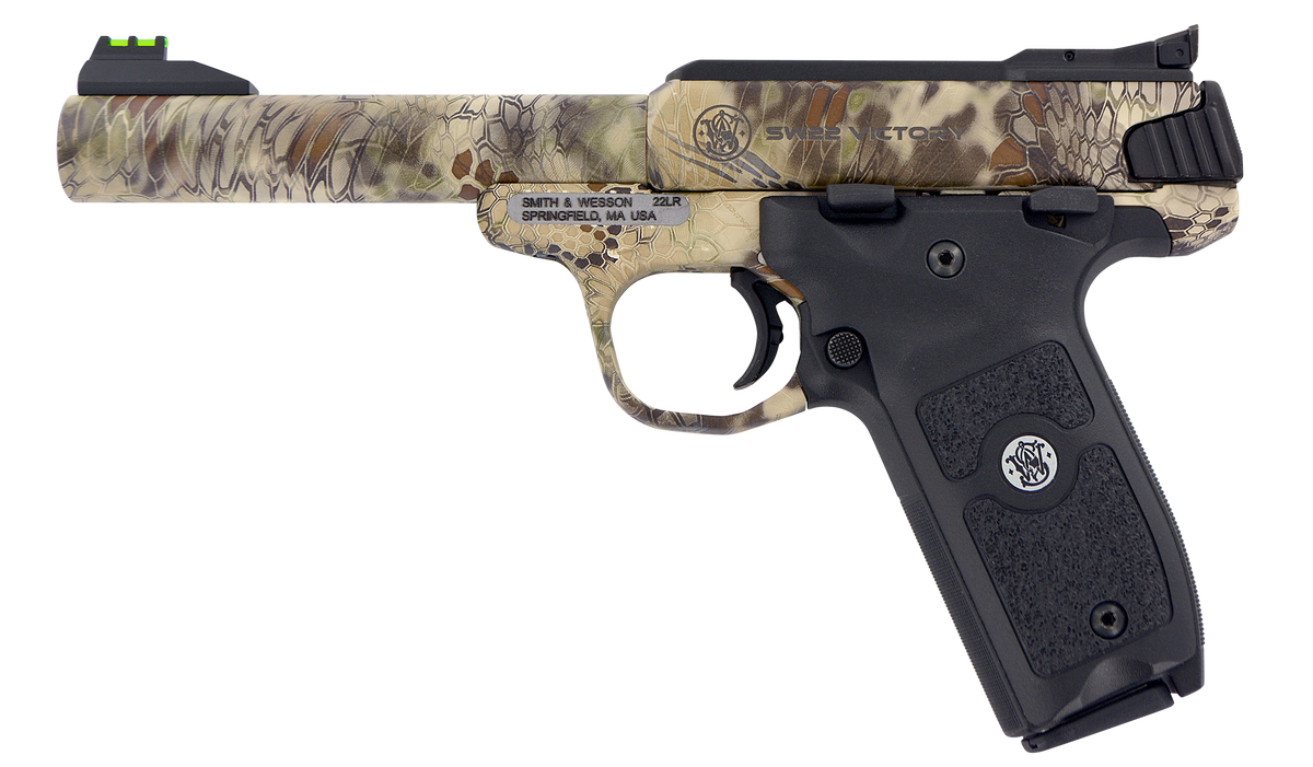 Smith & Wesson SW22 Victory 22 LR 5.5" 10+1 Kryptek Highlander Semi-Auto Pistol — view 2