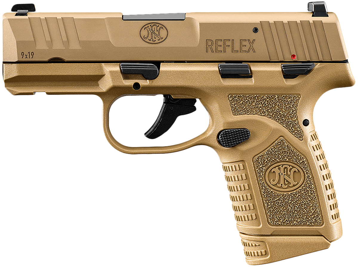 FN Reflex 9mm Luger 3.30" 10+1 Semi-Auto Micro-Compact Pistol - FDE — view 2