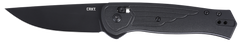 Columbia River CRKT SERO 3.02" Folding Plain Black TiNi S35VN Drop Point Black GRN Handle — view 2