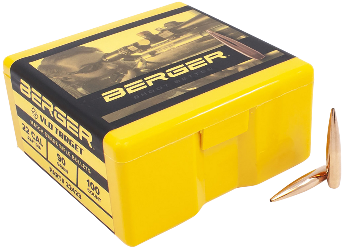 Berger Bullets VLD Target Match Grade 22 Cal 90gr - 100/Box — view 2