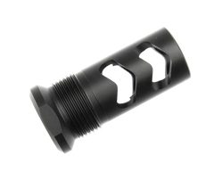 Wilson Combat Whisper Rapid-Thread Flat Back Muzzle Brake .458 Cal 11/16x24 Black Melonite — view 2