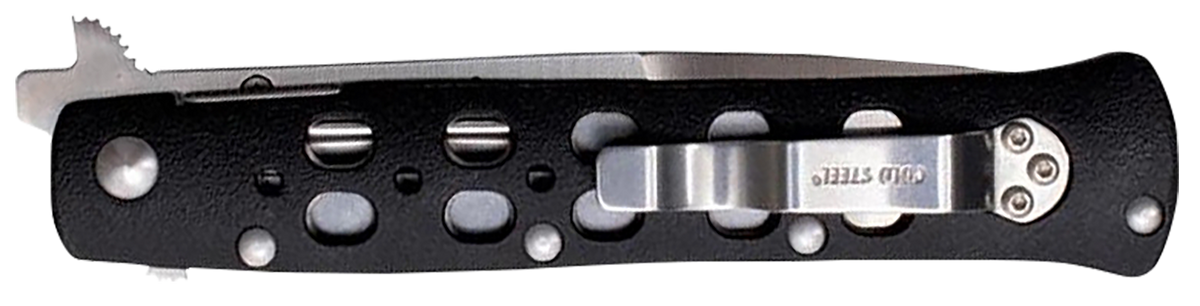 Cold Steel 26SP Ti-Lite 4" Folding Plain Spear Point AUS-8A SS Black Zy-Ex Handle EDC — view 2