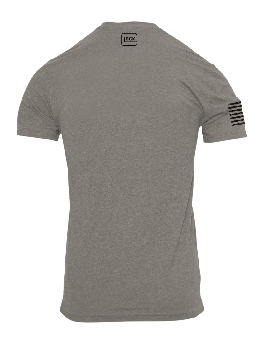 Glock OEM Perfection Short Sleeve T-Shirt Medium Stone Gray / Black — view 2