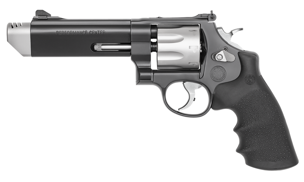 Smith & Wesson Performance Center Model 627 V-Comp .357 Mag/.38 S&W Spl +P 5" 8-Rd SA/DA Revolver — view 2