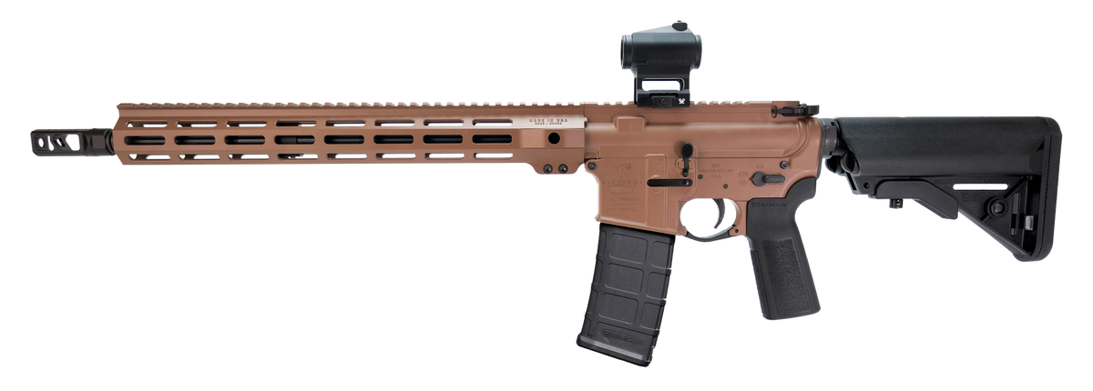 Bushmaster Bravo Zulu 5.56 NATO 16" 30+1 Semi-Auto AR-15 Rifle - H Series Cerakote Grip — view 2