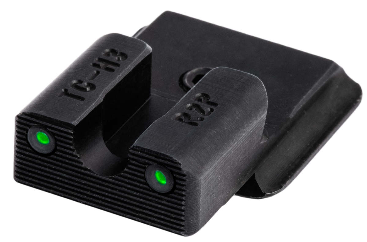 TruGlo Tritium Pro Ruger LC9/LC9S/LC380 Green Tritium White Outline Night Sight Set - Black Nitride — view 2
