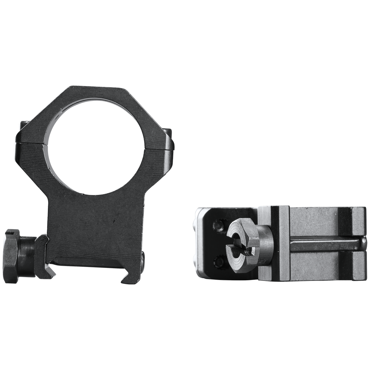 Weaver Mounts 48363 Four-Hole Skeleton Scope Rings 1" XX-High Matte Black Aluminum — view 2