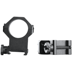 Weaver Mounts 48363 Four-Hole Skeleton Scope Rings 1" XX-High Matte Black Aluminum — view 2