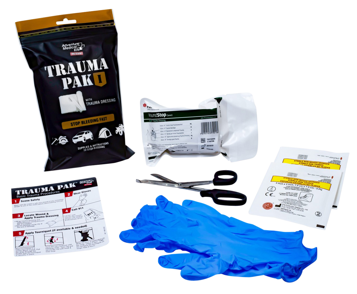 Adventure Medical Kits 20640295 Trauma Pak I Stop Bleeding Clotting Gauze — view 2