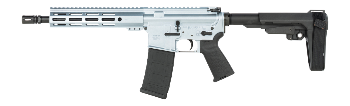 Shark Coast Tactical Arctic Gun Candy 5.56 NATO 10.5" 30+1 Semi-Auto AR Pistol - SBA3 Brace — view 2
