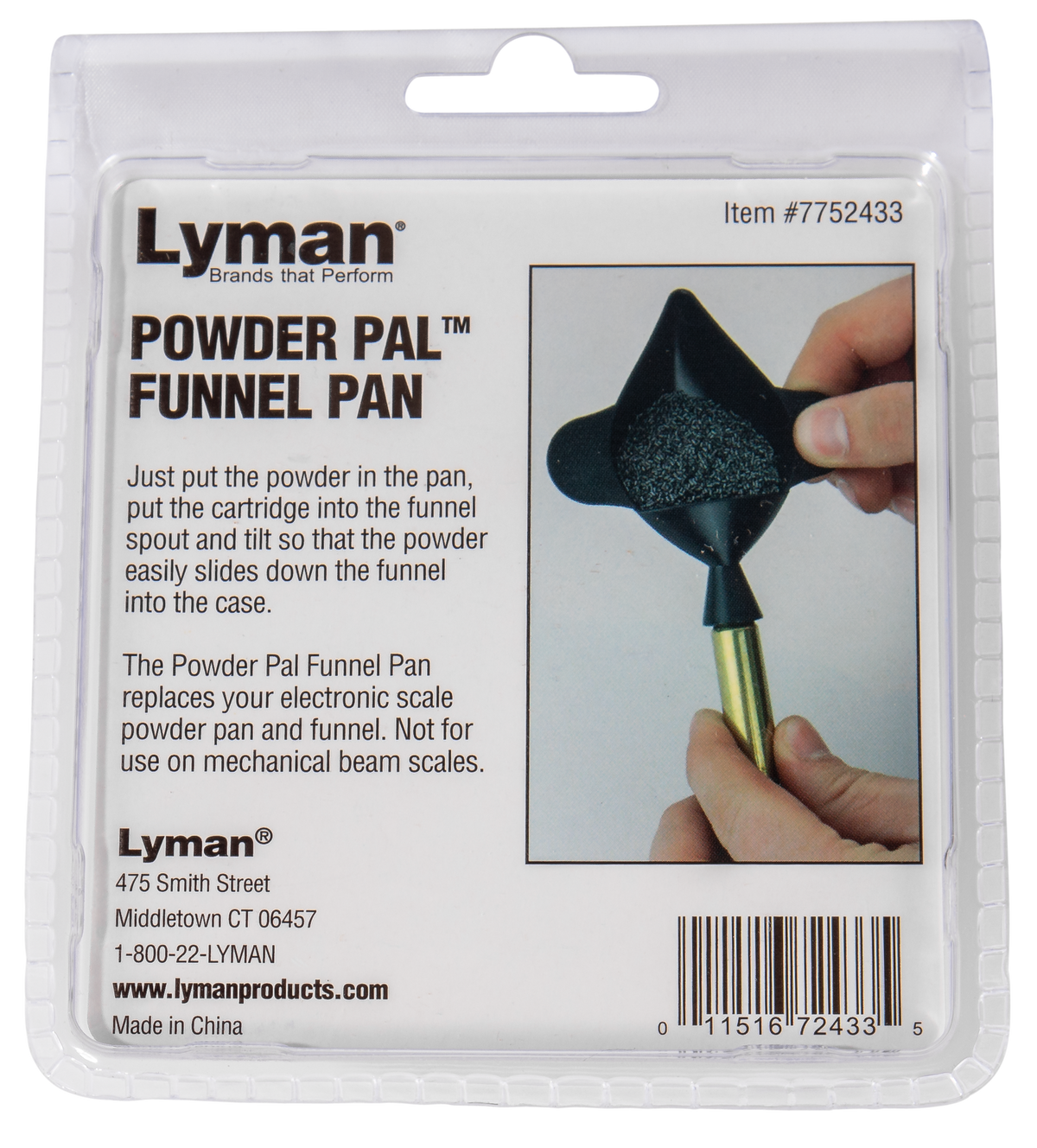 Lyman 7752433 Powder Pal Funnel Pan Universal Caliber — view 2
