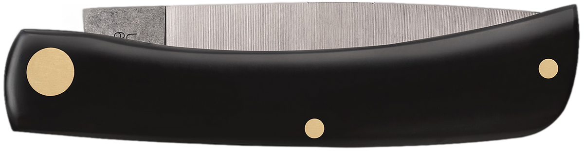 Case Sod Buster Jr 2.80" Skinner Plain Folding Knife - Black Synthetic Handle — view 2