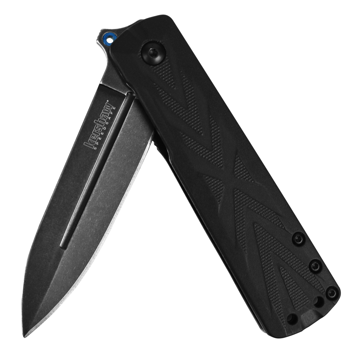 Kershaw Barstow 3960 3" Folding Spear Point Plain 8Cr13MoV BlackWash Black GFN — view 2