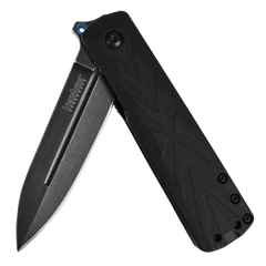 Kershaw Barstow 3960 3" Folding Spear Point Plain 8Cr13MoV BlackWash Black GFN — view 2