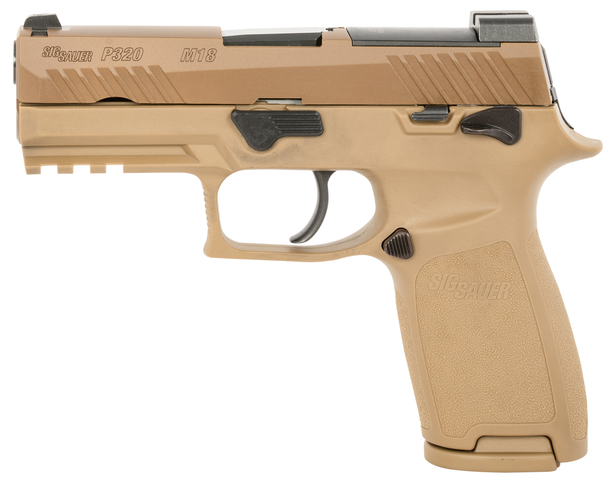 Sig Sauer P320 M18 9mm Luger 3.9" 10+1 Semi-Auto Pistol - Coyote - CA Compliant — view 2