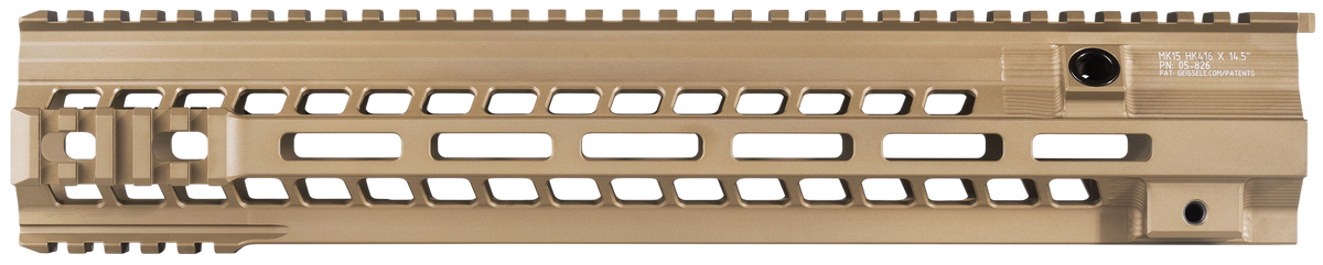 Geissele Automatics Super Modular Rail MK15 14.50" M-LOK HK416 Handguard - Desert Dirt — view 2