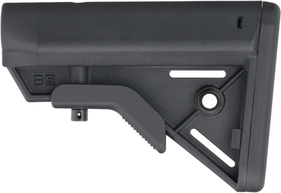 B5 Systems Bravo AR-15/M16/M4 6-Position Collapsible Stock - Black — view 2
