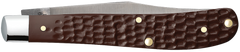 Case Trapper Slimline 3.25" Folding Clip Point Plain Edge Brown Jigged Synthetic — view 2
