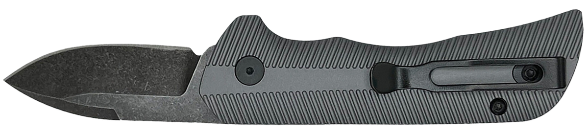 Templar Knife Cali Auto Assist 1.90" Folding Drop Point Plain D2 Steel 3.56" Gunmetal Anodized Aluminum Handle - California Legal — view 2