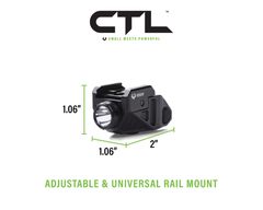 Viridian CTL C Series 525 Lumen Rechargeable Tactical Light w/ SAFECharge - Black — view 2