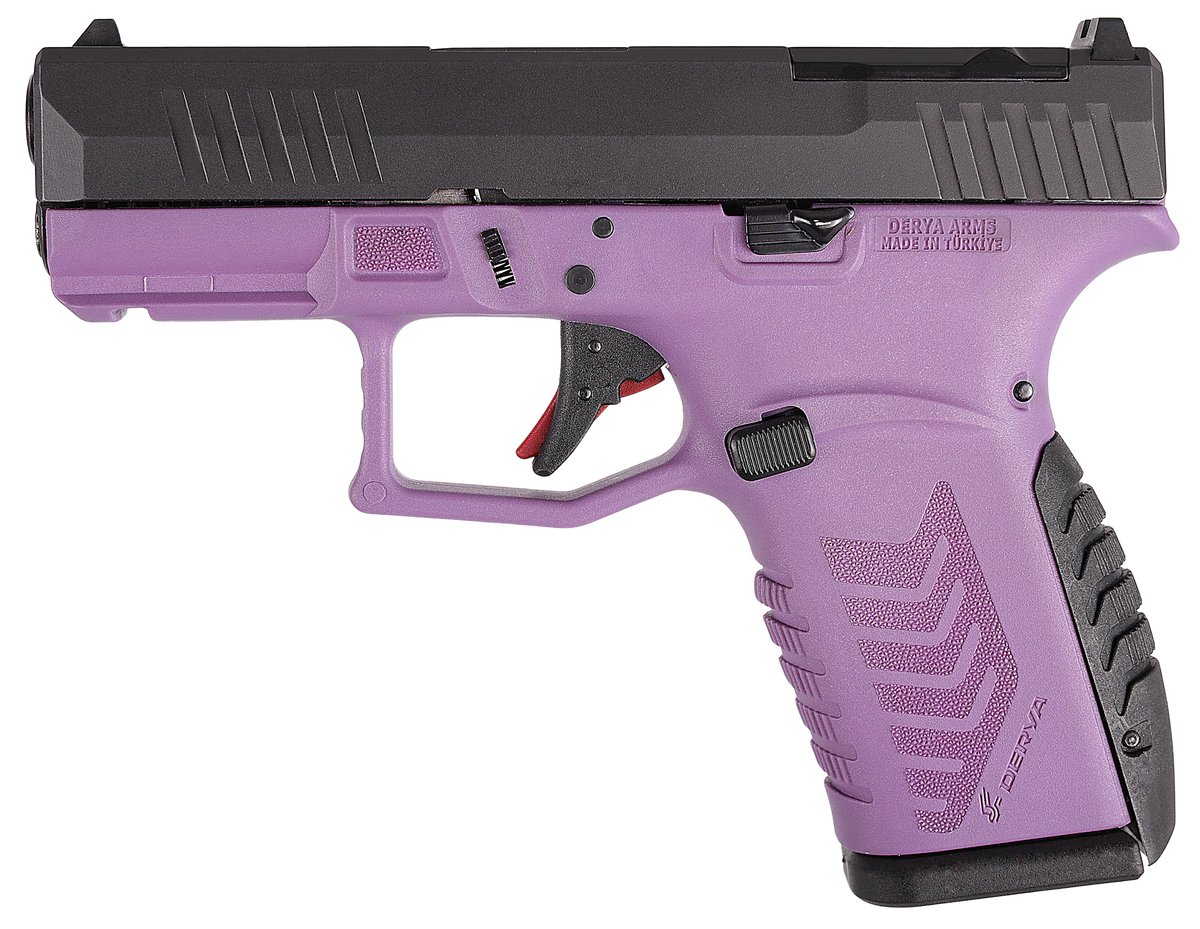Derya Firearms DY9Z 9mm Luger 3.5" 15+1 Striker-Fired Semi-Auto Pistol - Purple/Black — view 2