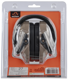 Walkers Game Ear Razor Slim Passive Muff 27 dB Over the Head Flat Dark Earth/Black Polymer — view 2