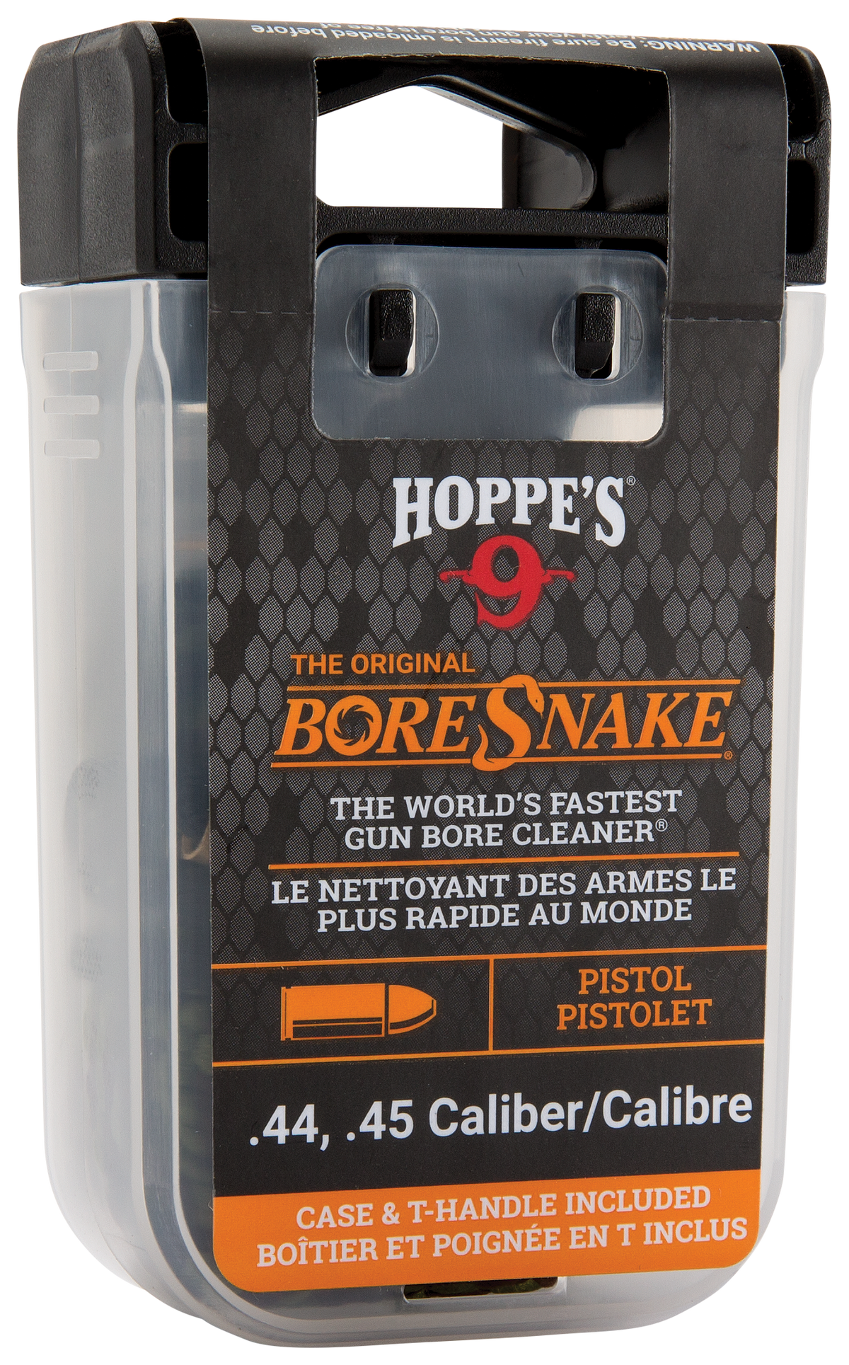 Hoppes BoreSnake Den 44/45 Cal Pistol Bore Cleaner Rope - Bronze Bristle — view 2