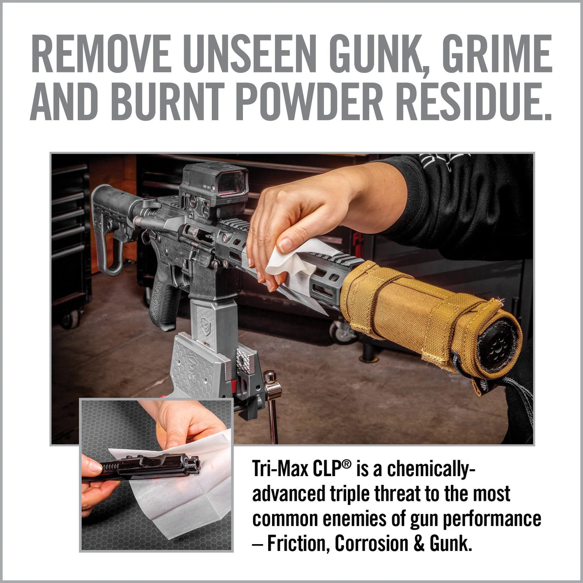 Real Avid Tri-Max CLP Gun Wipes 60-Count Canister — view 2