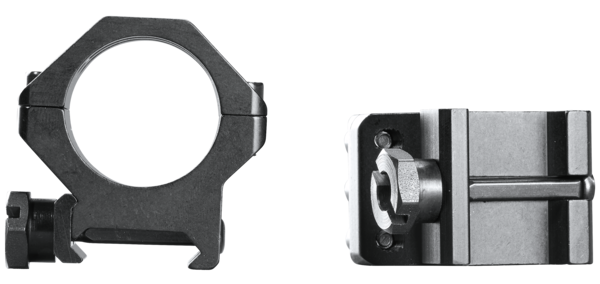 Weaver Mounts Six-Hole Skeleton Rings 1" Medium Matte Black — view 2