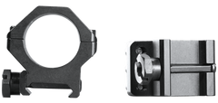 Weaver Mounts Six-Hole Skeleton Rings 1" Medium Matte Black — view 2