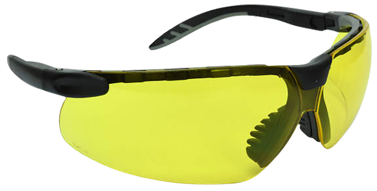 Radians CSB10541CS Ballistic Shooting Glasses Amber Lens Black Frame - Telescoping Temples — view 2