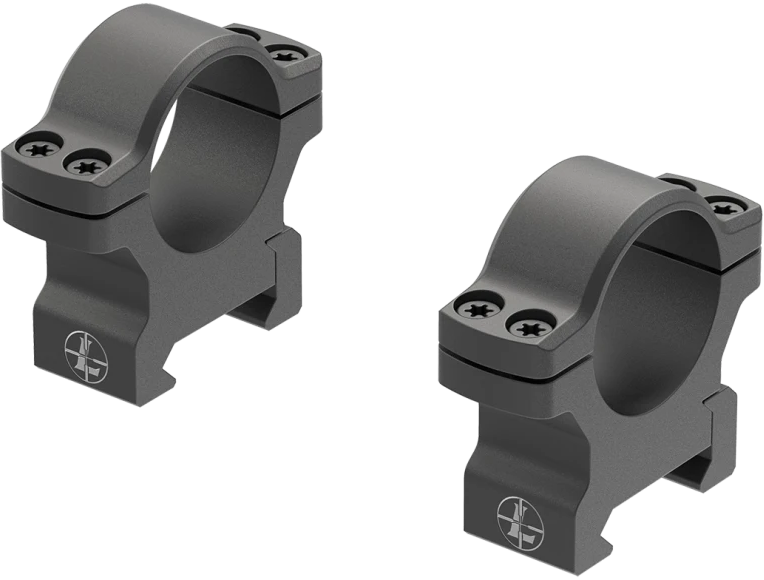 Leupold BackCountry Cross-Slot 1" Medium Matte Black Scope Rings — view 2