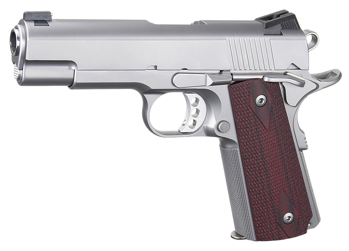 Ed Brown 1911 Executive Commander 45 ACP 4.25" 7+1 SAO Pistol - Serrated Stainless — view 2