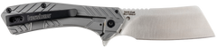 Kershaw Static 2.90" Folding Cleaver Plain 8Cr13MoV SS Knife - Gray PVD Stainless Steel — view 2