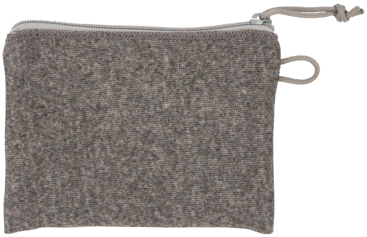 Allen 3625 Pistol Pouch Gray Polyester Lockable Zipper & Fleece Lining 5x7 Interior — view 2