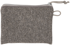 Allen 3625 Pistol Pouch Gray Polyester Lockable Zipper & Fleece Lining 5x7 Interior — view 2