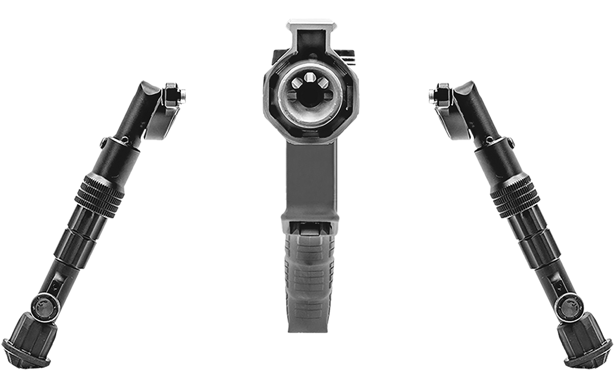 Leapers UTG Recon Flex Bipod M-LOK 5.7-8" Center Height Black Anodized Aluminum — view 2