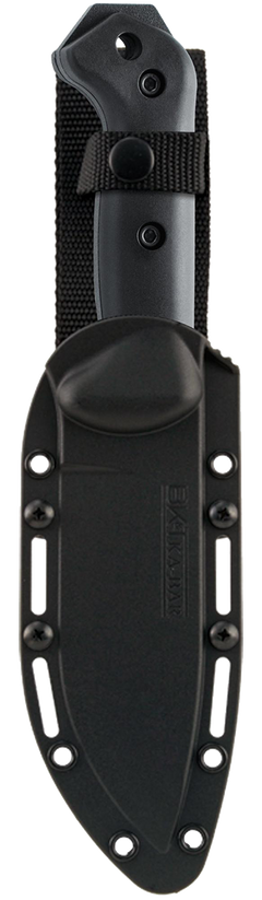 Ka-Bar BK2 Becker Campanion 5.25" 1095 Cro-Van Fixed Blade Knife - Black Ultramid Handle — view 2