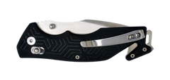 Rynoblade Knives RUKO RUK0188BK 3.5" 420A Folding Rescue Knife - Black GFR Handle — view 2